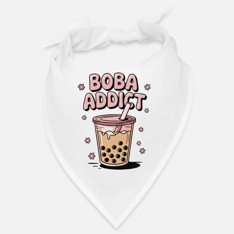 Boba Addict Cup Of Bubble Tea Tapioca Pearls Bandana