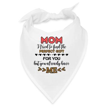 Lustiger Mutter Spruch Muttertag Mama - Bandana - Weiß - Vorne