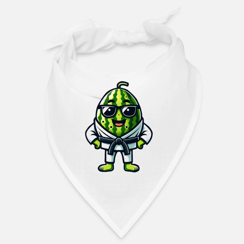 Karaté pastèque avec des verres en gi Bandana