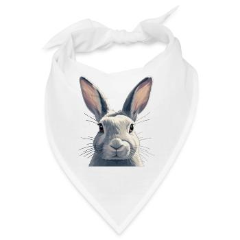 Hasen Hase - Bandana - Weiß - Vorne