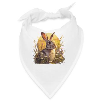 Hasen Hase - Bandana - Weiß - Vorne