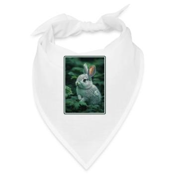 Hasen Hase - Bandana - Weiß - Vorne