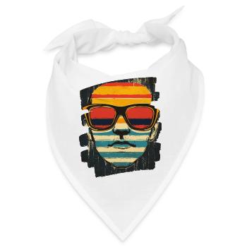 Sonnenbrille - Bandana - Weiß - Vorne