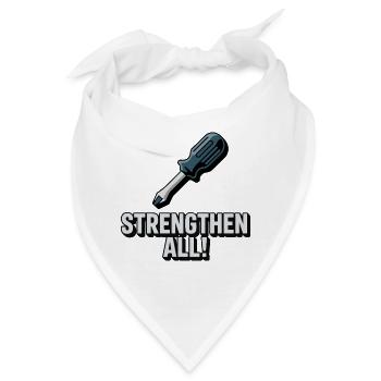 ALLE STÄRKEN - Bandana - Weiß - Vorne