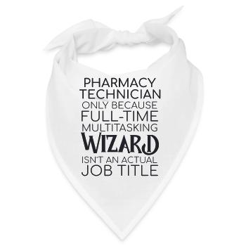 Pharmacy technician Wizard - Bandana - Weiß - Vorne