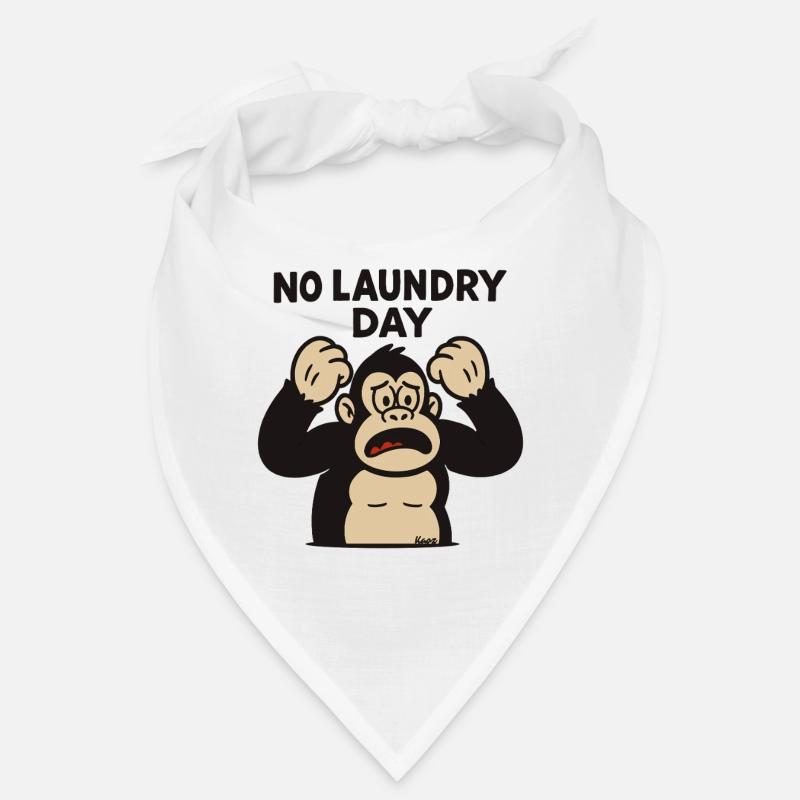 Monkey throwing a tantrum at laundry day failure Bandana