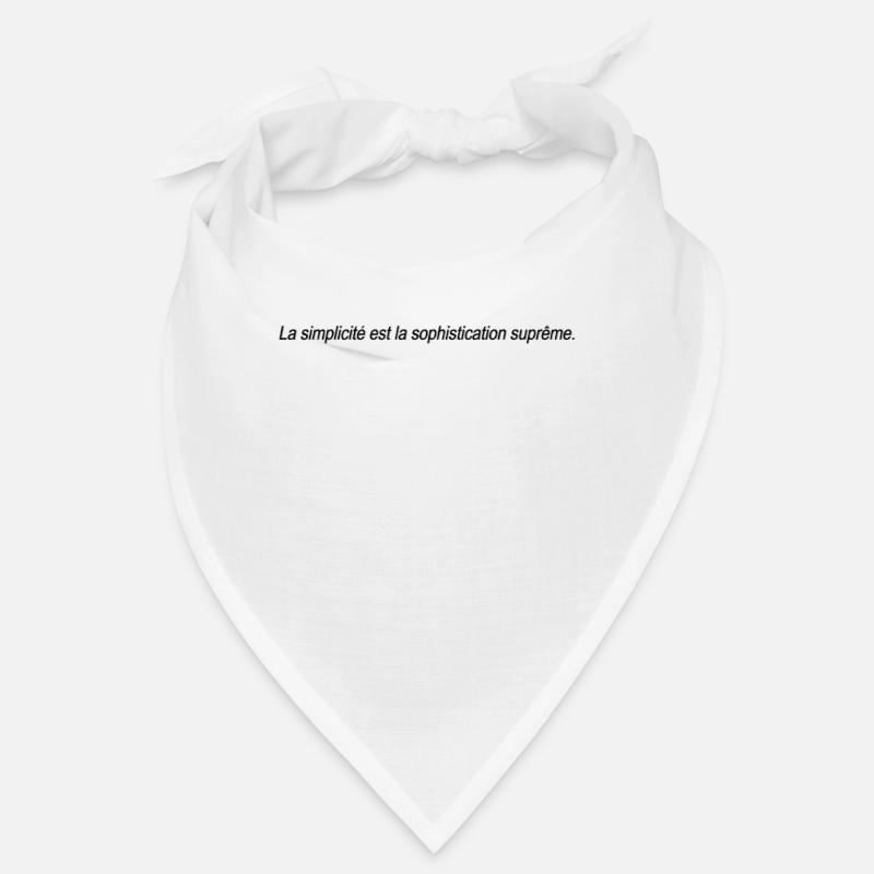 Schlichtheit ist die höchste Stufe der Raffinesse Bandana