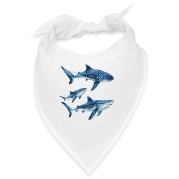 Walhaie - Bandana - Weiß - Vorne