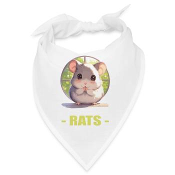 Ratten Ratte - Bandana - Weiß - Vorne