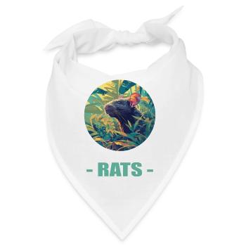 Ratten Ratte - Bandana - Weiß - Vorne