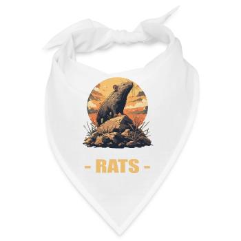 Ratten Ratte - Bandana - Weiß - Vorne