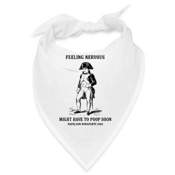 Nervosität Napoleon Bonaparte Humor - Bandana - Weiß - Vorne