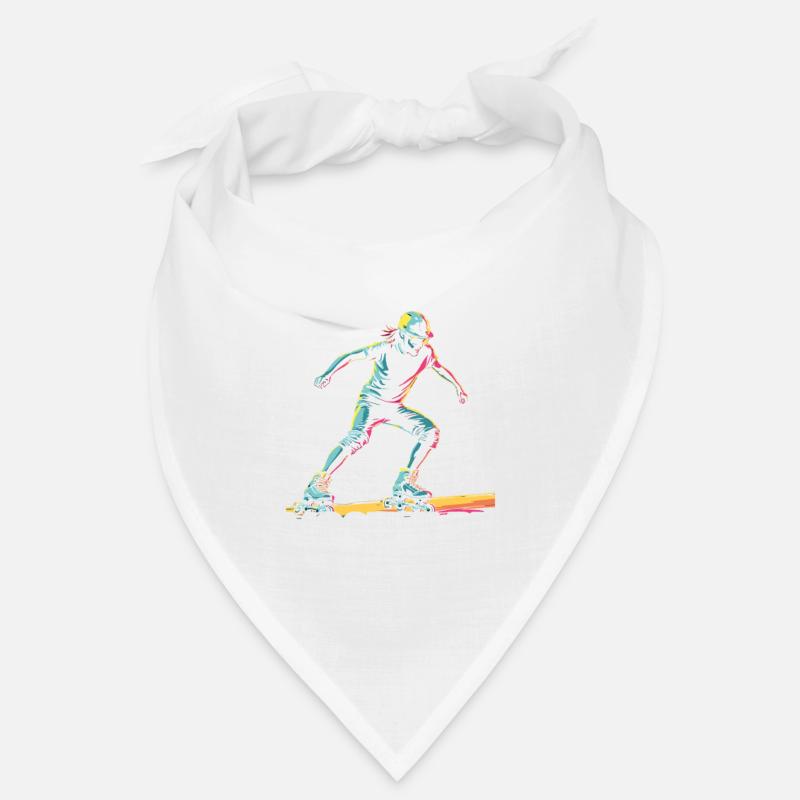 Inline Skating Rollerblading Inline Skates - Bandana - white