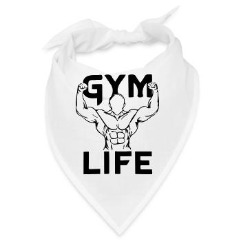 Leben im Fitnessstudio - Bandana - Weiß - Vorne