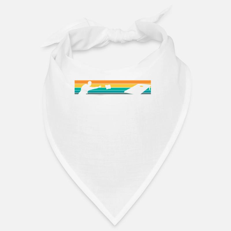 Cornhole Spieler Retro Stil Silhouette Bandana