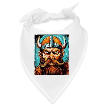 Wikinger Krieger Valhalla Odin - Bandana - Weiß - Vorne