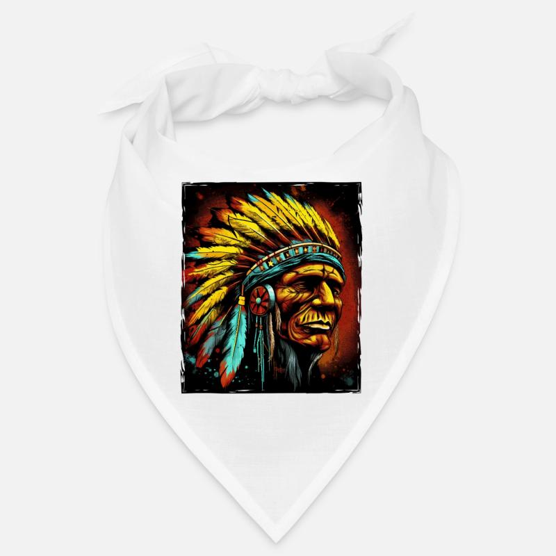 Crâne de chef indien Apache Bandana
