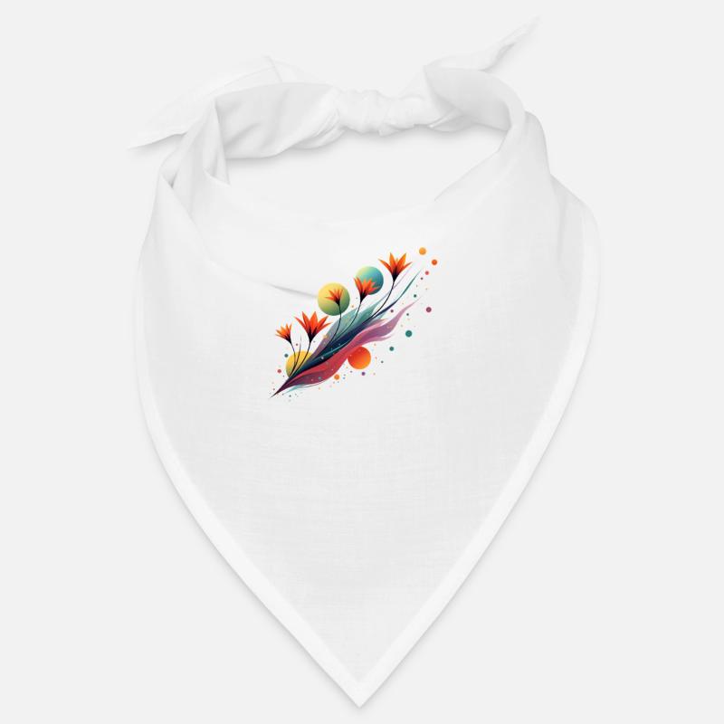 Abstract Floral Flow Bandana