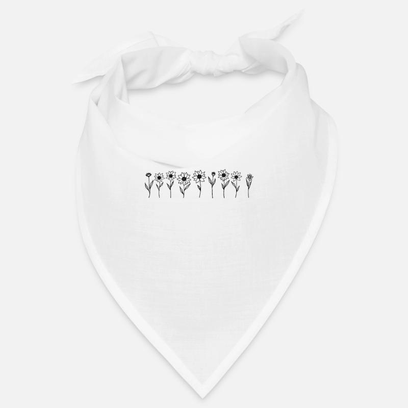 Rangée florale minimaliste Bandana