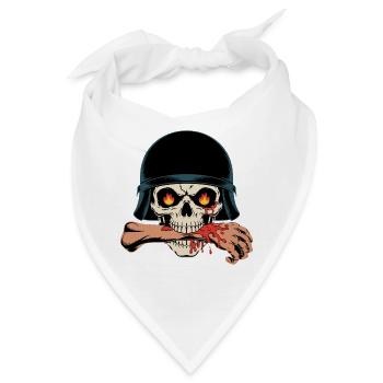 SCHÄDEL - Bandana - Weiß - Vorne