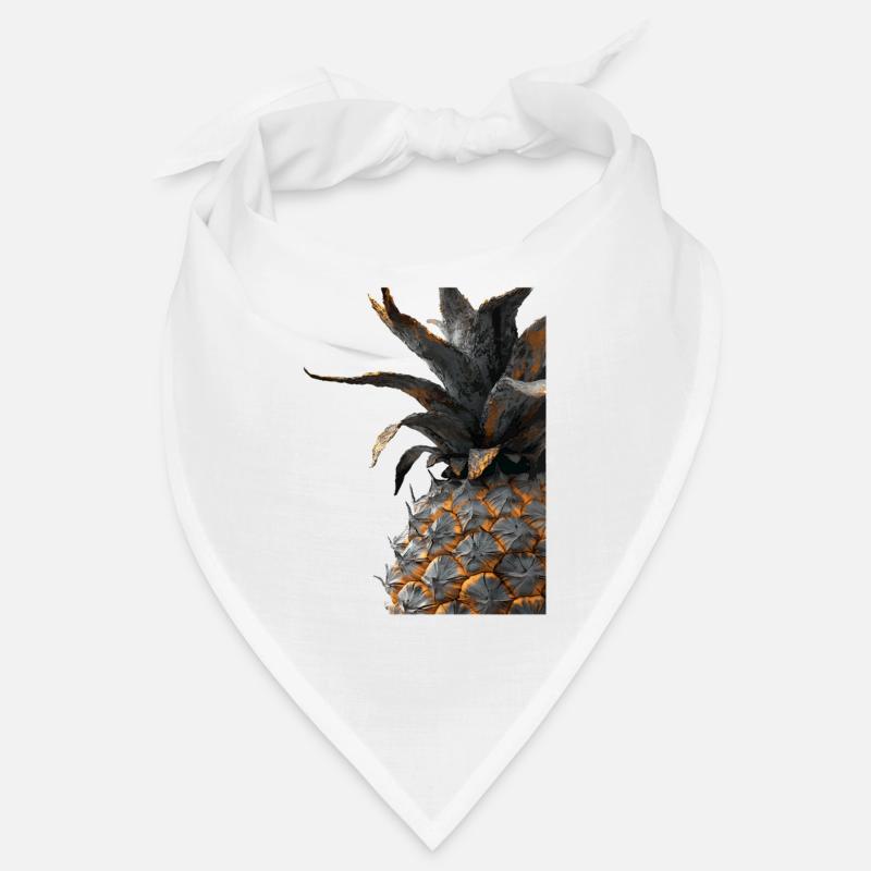 Ananas - Bandana - Weiß