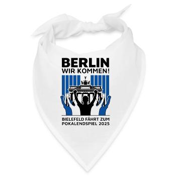 Bielefeld Berlin Finale – Berlin wir kommen! - Bandana - Weiß - Vorne
