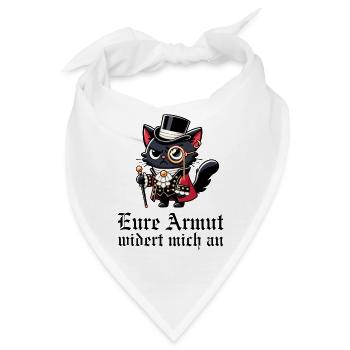 Eure Armut widert mich an – Snob-Katze - Bandana - Weiß - Vorne