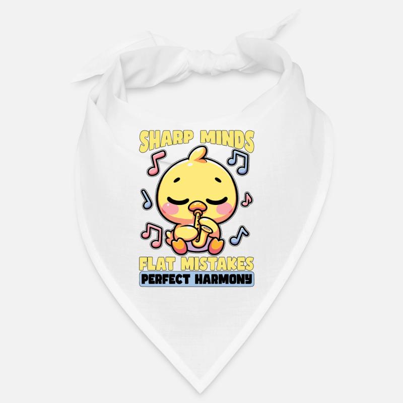 Music Teacher Sharp Minds Flat Mistakes Educator Bandana