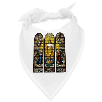 Bier Kirchen Fenster Männertag Himmelfahrt - Bandana - Weiß - Vorne