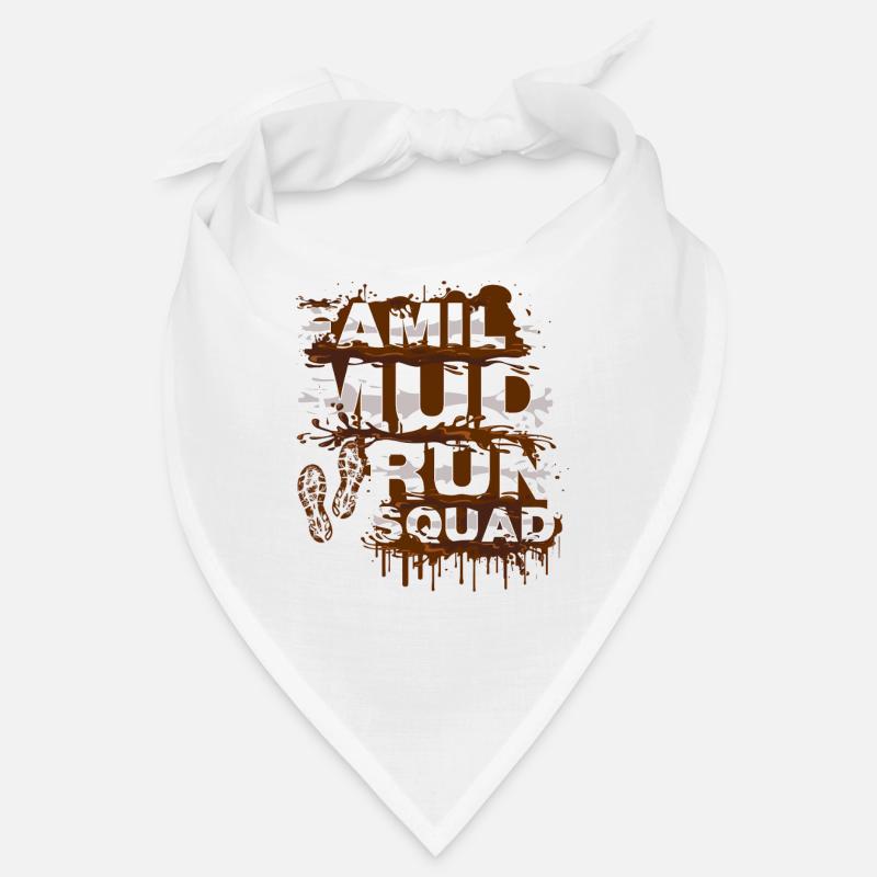 Équipe familiale de course dans le boue Schlammlauf Muddy Race Bandana