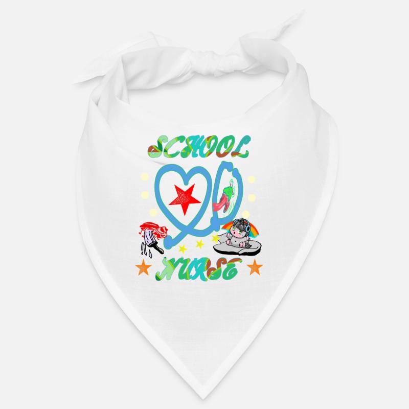 Bunte Schulkrankenschwester Bandana