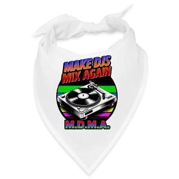 Make DJs mix again! - Bandana - Weiß - Vorne