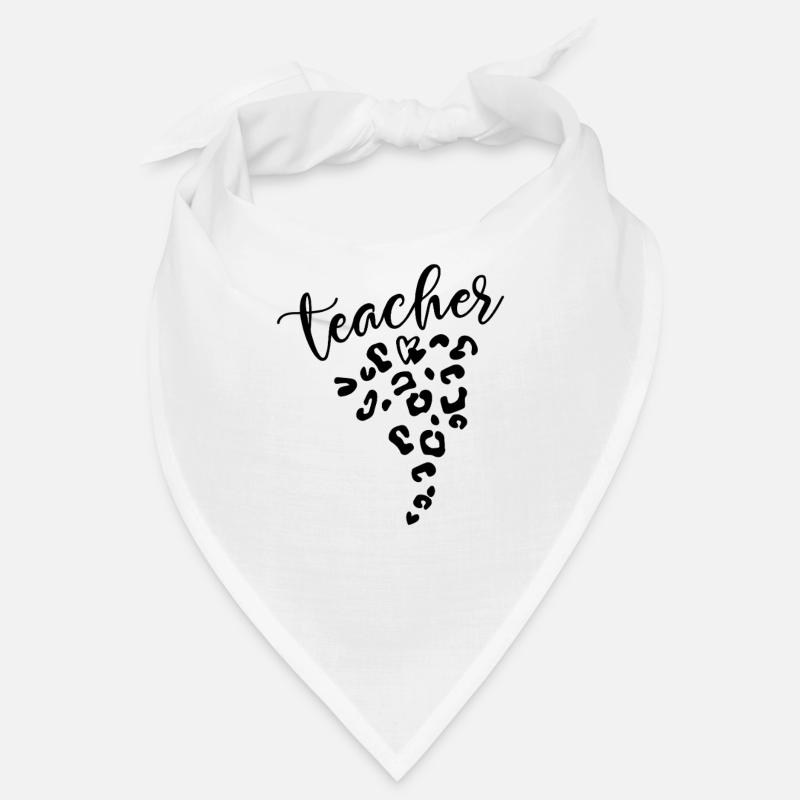 Lehrer Leopard Herz Design für Schulpädagogen Bandana