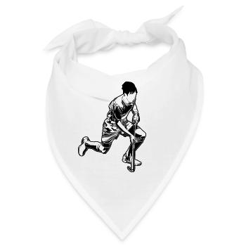 Feldhockeyspieler - Bandana - Weiß - Vorne