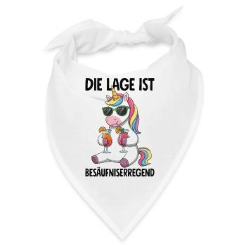 Die Lage Ist Besäufniserregend - Bandana - Weiß - Vorne
