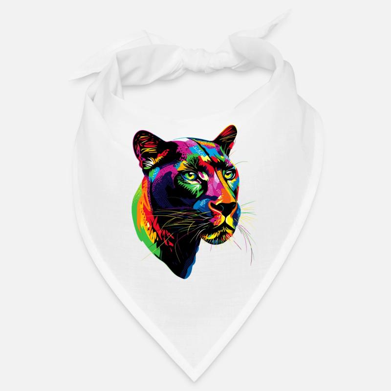 Panthère Léopard Grand Chat Mignon Gros Chat Panter Bandana