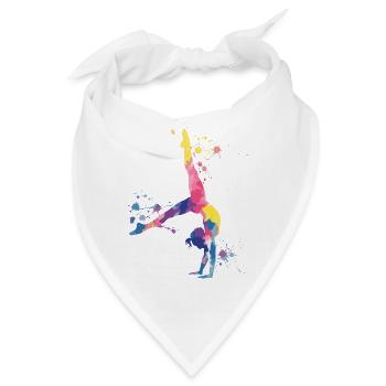 Gymnastik Mädchen – Bunt und kraftvoll - Bandana - Weiß - Vorne