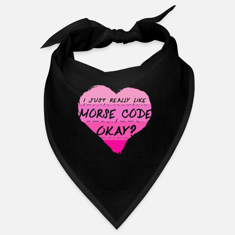 Morsecode I Just Really Like Morse Code Okay? Bandana