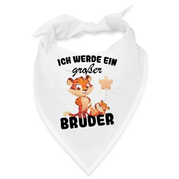 Nachwuchs Verkünden | Ich Werde Großer Bruder 2027 - Bandana - Weiß - Vorne