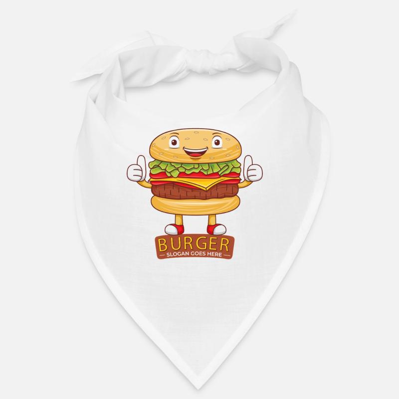 Mignon burger dessin animé art Bandana
