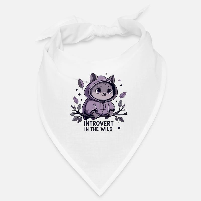 Introvert outdoors – animal in hoodie Bandana