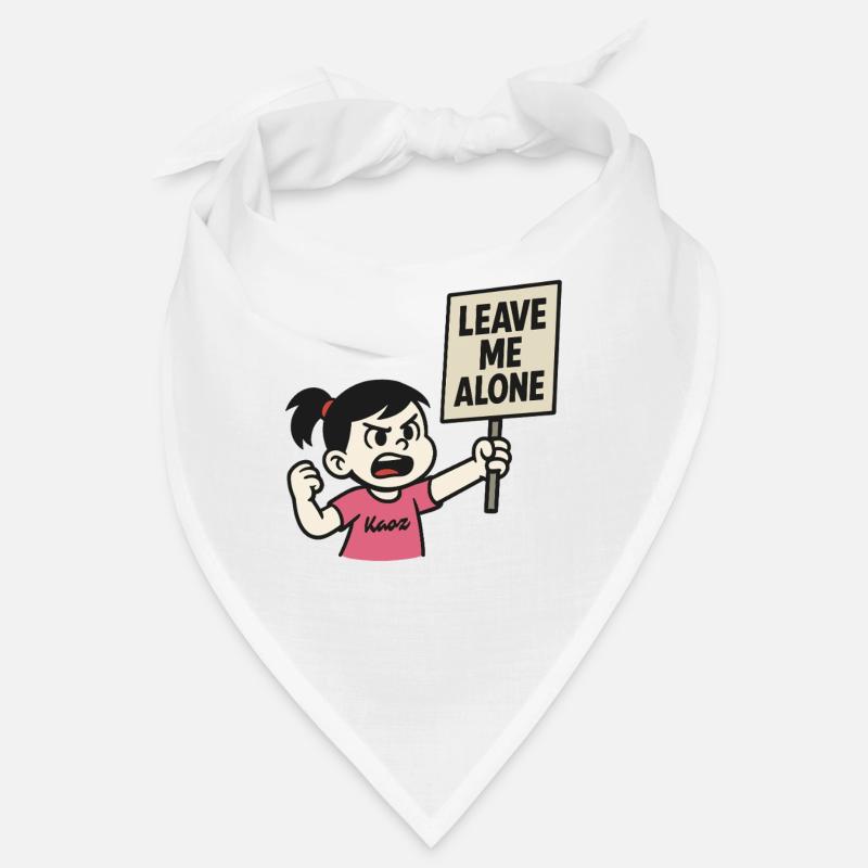 Lass mich in Ruhe: Wütendes Mädchen Bandana