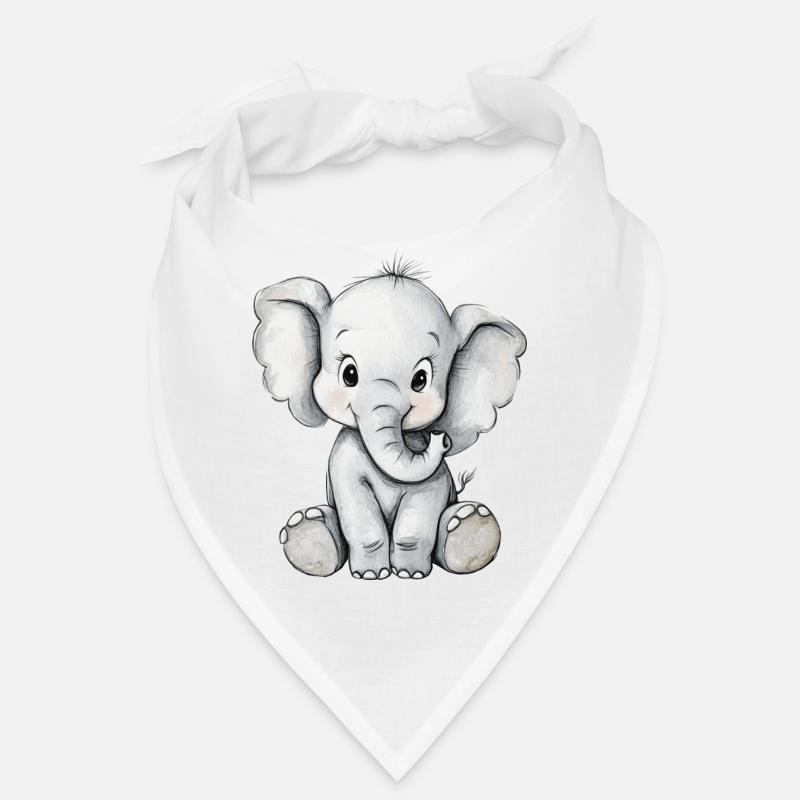 petit éléphant mignon Bandana