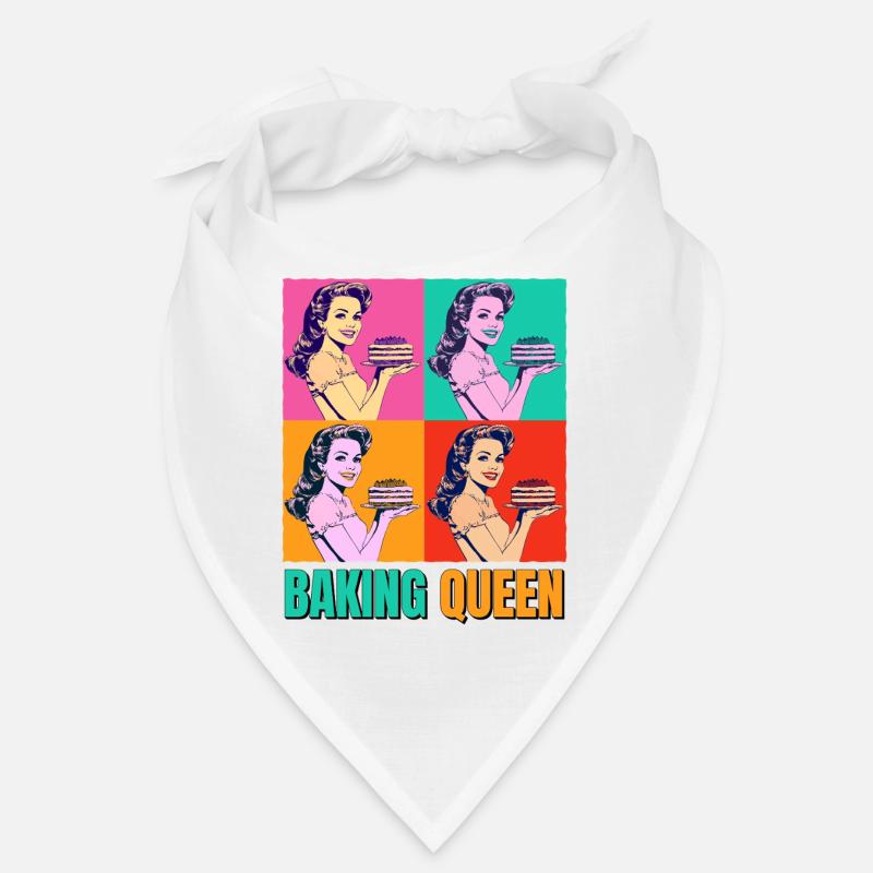 Baking Cake Baking Queen Baking Fairy Baker Pop Art Bandana