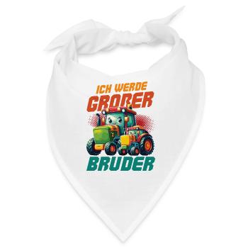 Nachwuchs Verkünden | Ich Werde Großer Bruder 2027 - Bandana - Weiß - Vorne