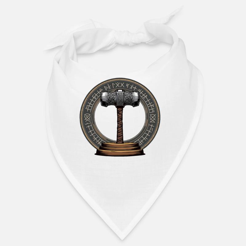 Wikinger Hammer Krieger Walhalla Runenkreis Thor Bandana