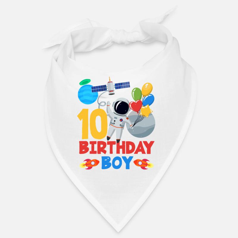 Astronaut Weltraum 10 Geburtstag Junge Bandana