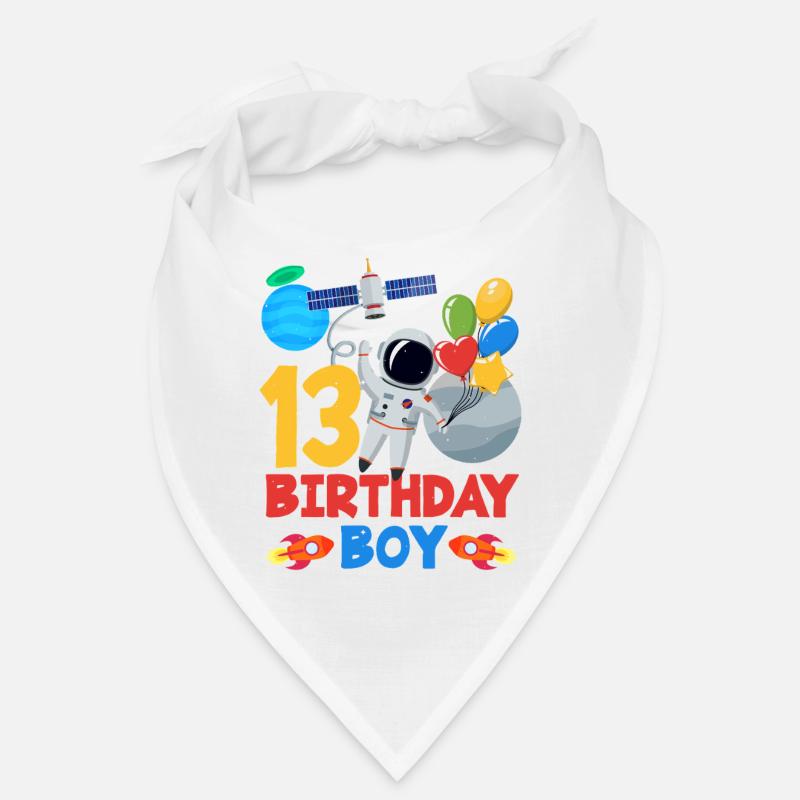 13 Geburtstag Junge Astronaut Weltraum Bandana