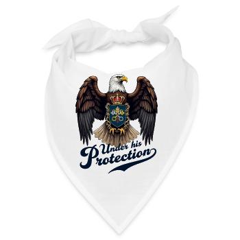 Adler der Beschützer - Bandana - Weiß - Vorne