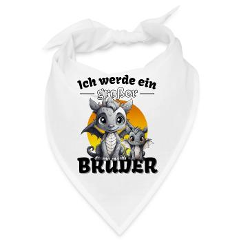 Nachwuchs Verkünden | Ich Werde Großer Bruder 2027 - Bandana - Weiß - Vorne